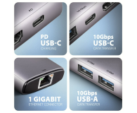 Axagon HMC-6G2L USB-C 10Gbps 6in1 hub - 1485454 - zdjęcie 4